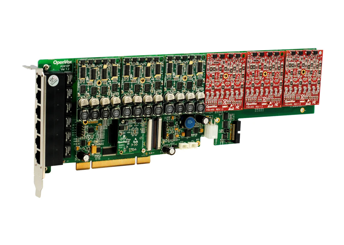 AE2410P 24 Port PCI with Echo Module Cards