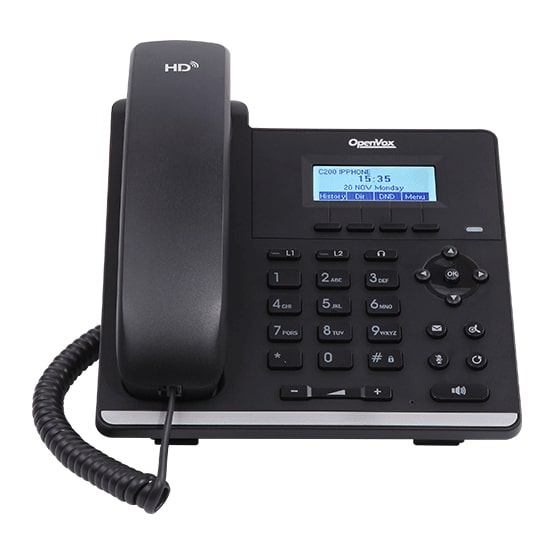 Openvox C200 2 Line Entry Level Phone 10/100 PoE Ready