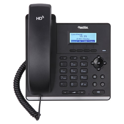 Openvox C200 2 Line Entry Level Phone 10/100 PoE Ready