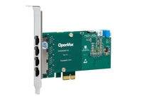OpenVox DE430E Quad Span T1 E1 J1 PRI PCI-E Card w Echo EC2128 Module Low Profile Adv