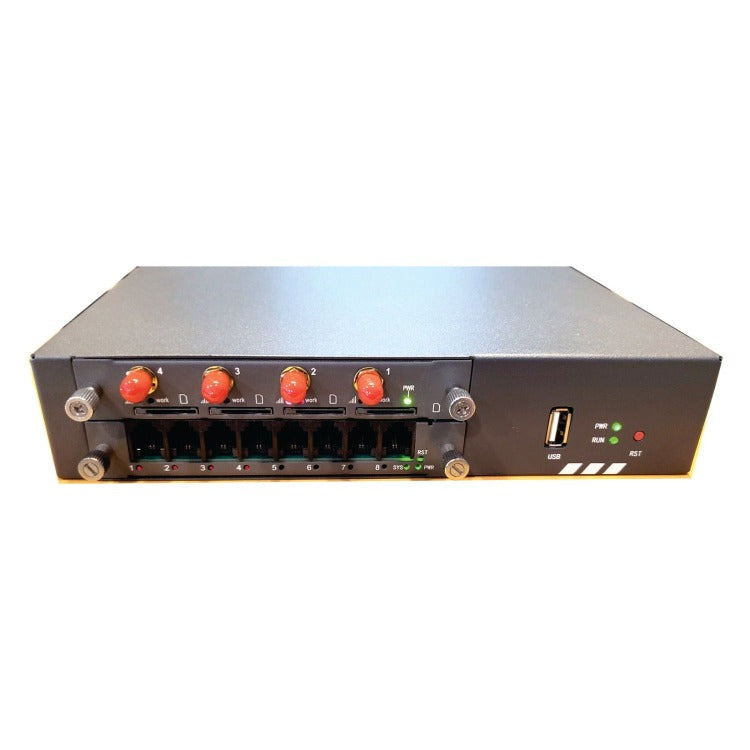 Openvox GW1202v2-4L4O Desktop Hybrid Gateway 4x4G LTE w 4 FXO