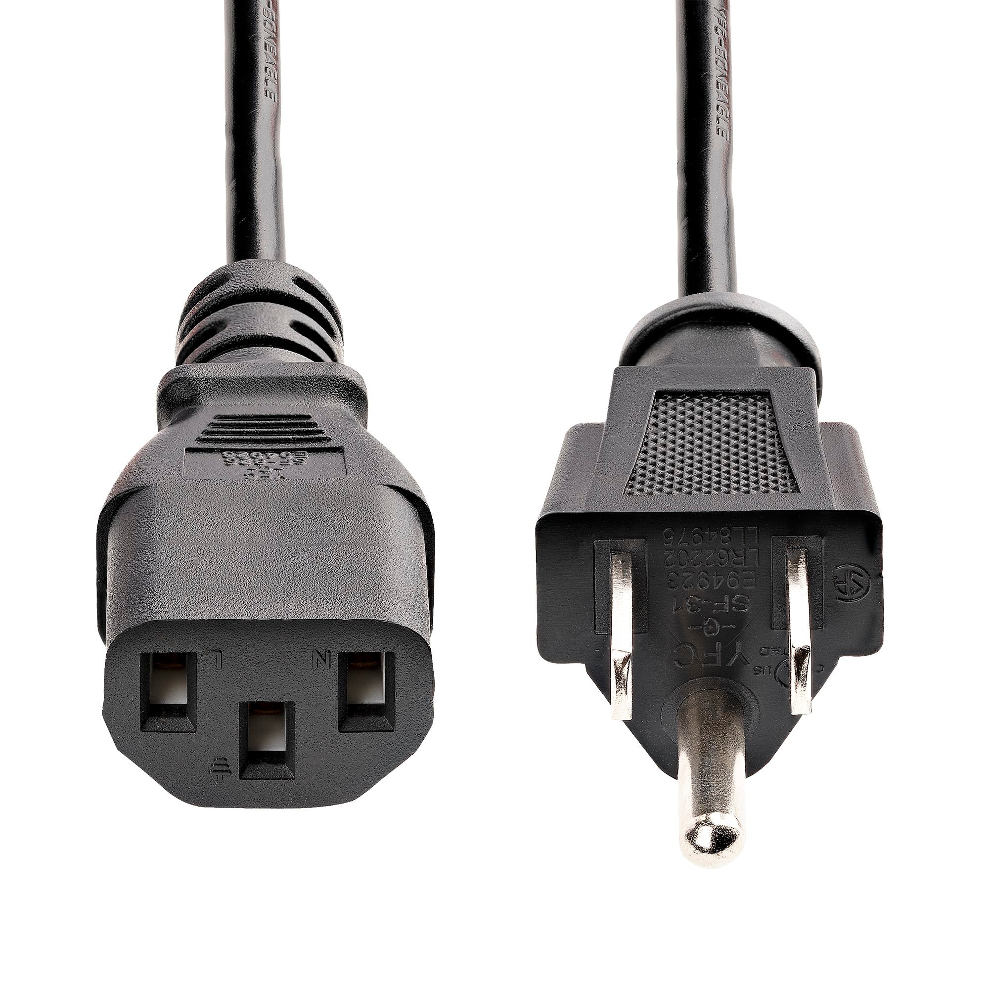 Startech PXT10110PK 6 ft Standard Computer Power Cord - NEMA5-15P to C13 - 10 Pack