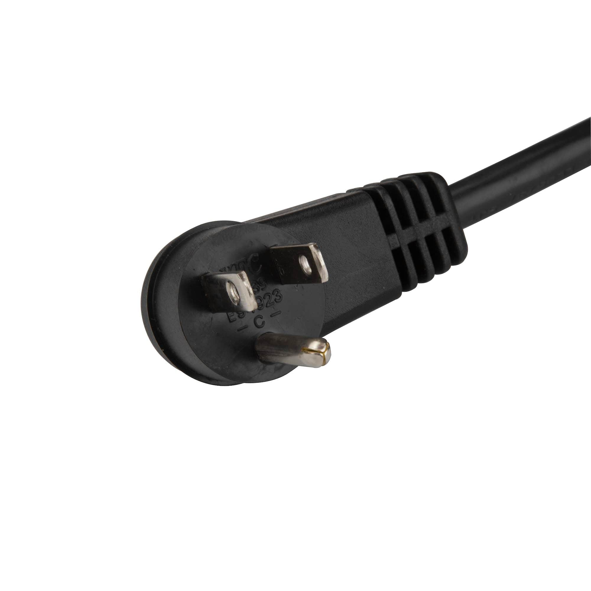 Startech PXTR1013 Power Cord - Right-Angle NEMA 5-15P to C13 - 3 ft.
