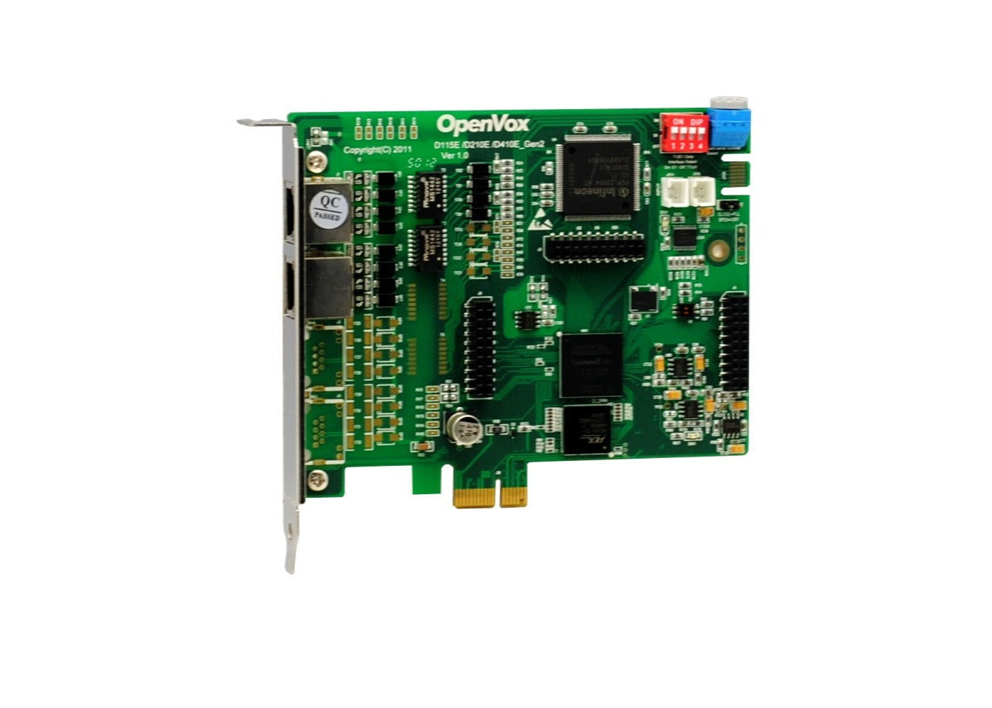 OpenVox D210E 2 Port T1/E1/J1 PRI PCI-E card