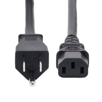 Startech 271B-6800-POWER-CORD 8ft (2.4m) Computer Power Cord, NEMA 5-15P to IEC 60320 C13 AC Power Cable, 13A 125V, 16AWG, Monitor Power Cable, PC Power Supply Cable - UL Listed Components