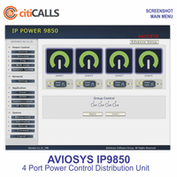 Aviosys IP9850 4 Port Web Power Distribution Controller Switch Unit PDU w Auto-Ping