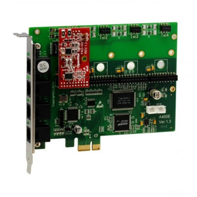 OpenVox A400E01 4 Port Analog PCI-E card + 0 FXS + 1 FXO