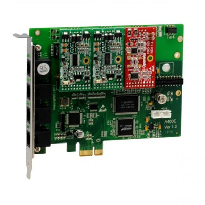 OpenVox A400E21 4 Port Analog PCI-E card+ 2 FXS + 1 FXO