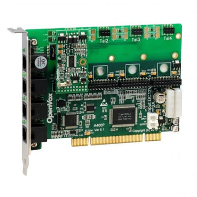 OpenVox A400P10 4 Port Analog PCI card + 1 FXS + 0 FXO