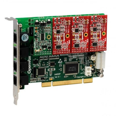 OpenVox A400P13 4 Port Analog PCI card + 1 FXS + 3 FXO