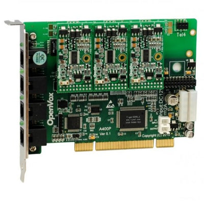 OpenVox A400P30 4 Port Analog PCI card + 3 FXS + 0 FXO