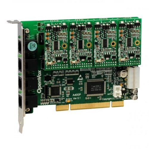 OpenVox A400P40 4 Port Analog PCI card + 4 FXS + 0 FXO