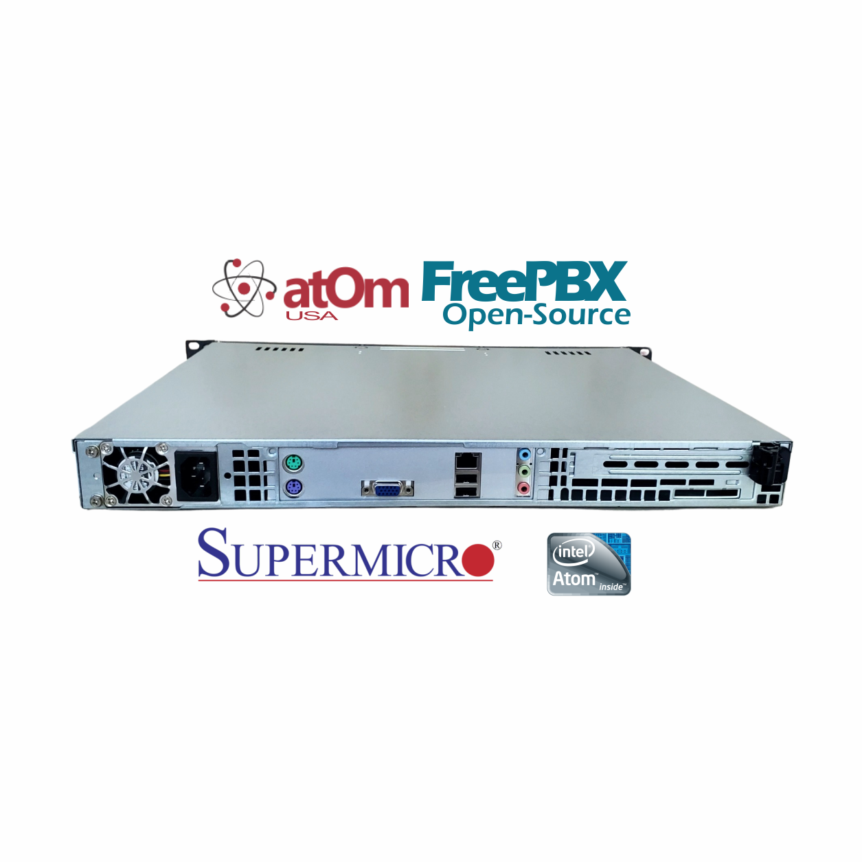 ATOM C512-8 FreePBX Open Source Asterisk Intel Atom Business Rack PBX