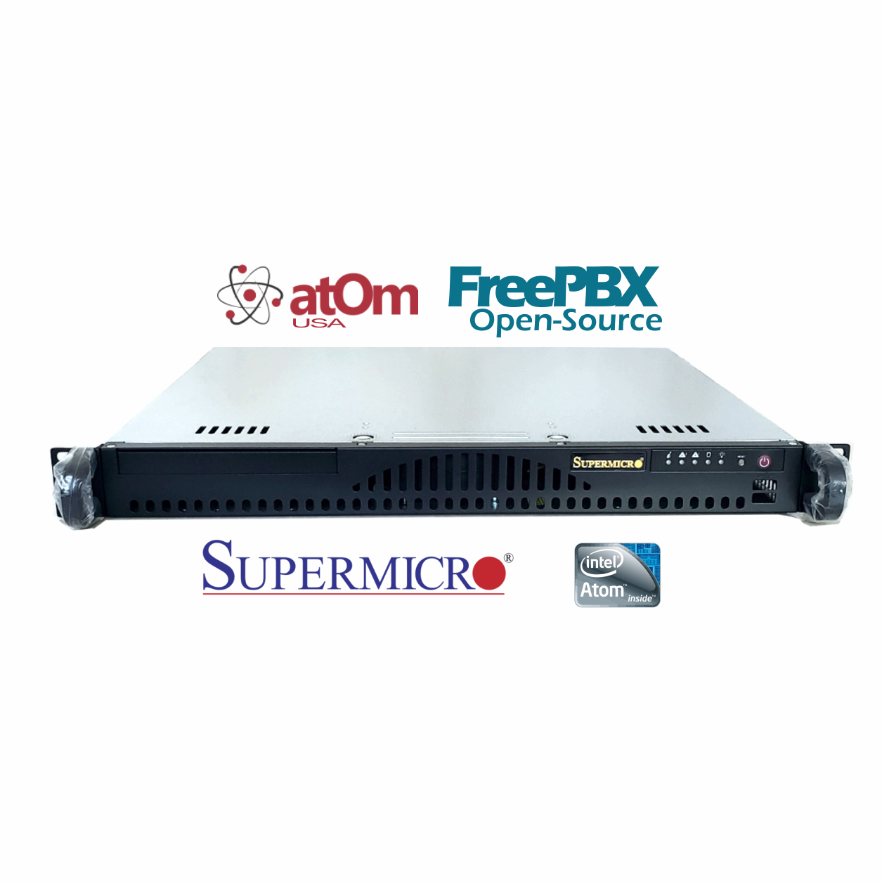 ATOM C512-4 FreePBX Open Source Asterisk Intel Business Rack PBX ...