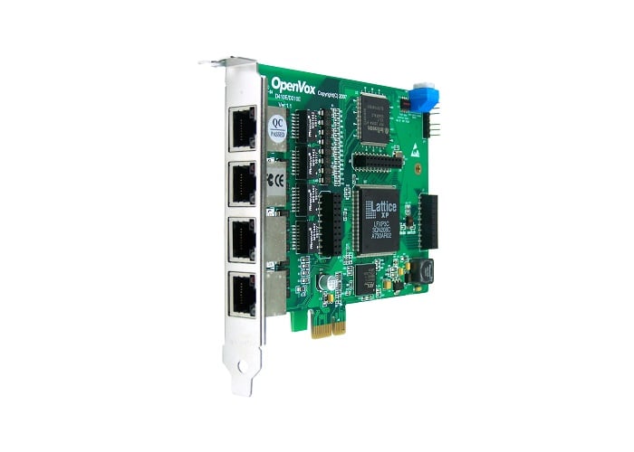 OpenVox D410E 4 Port T1/E1/J1 PRI PCI-E card