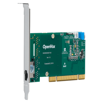 OpenVox DE130P Single Span T1 E1 J1 PRI PCI Card w Echo EC2032 Module Low Profile Adv
