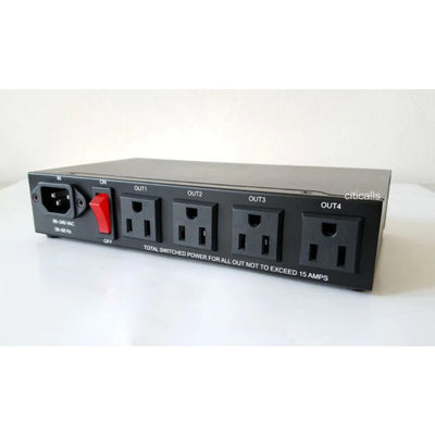 Aviosys IP 9258T 4 Port Power Distribution Control Unit PDU. Remote Reboot. Turn on or off Routers Firewalls Modems Servers DLI