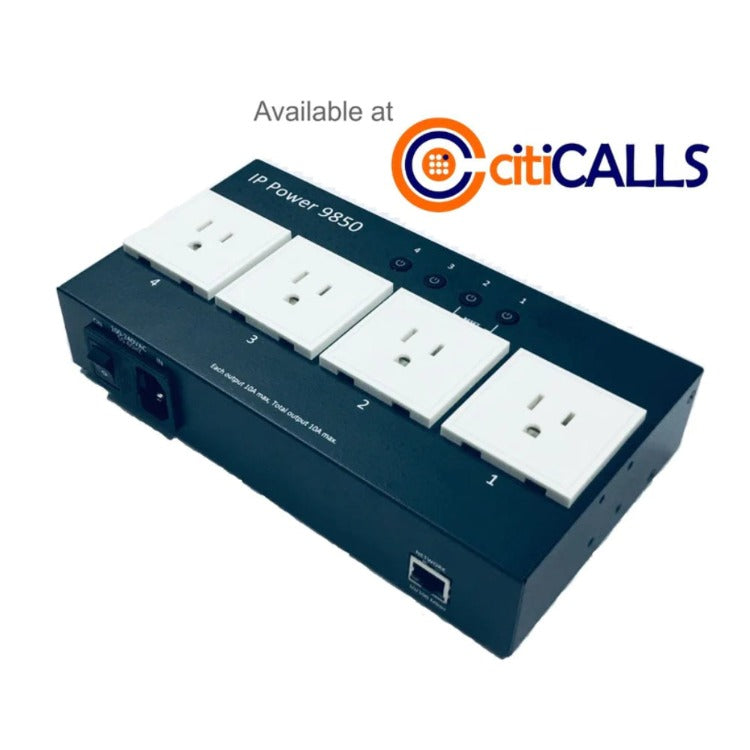 IP9850 with Standard PING Feature. 4 Port Power Distribution Control Unit PDU, Remote Reboot. Auto-Ping. Easy to set up.  No need to physical turn on or off. 