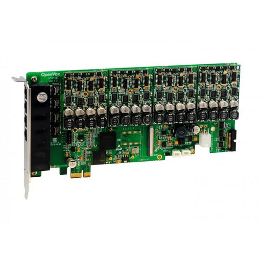 OpenVox A1610E40 16 Port Analog PCI-E Card 4 FXS400  0 FXO400