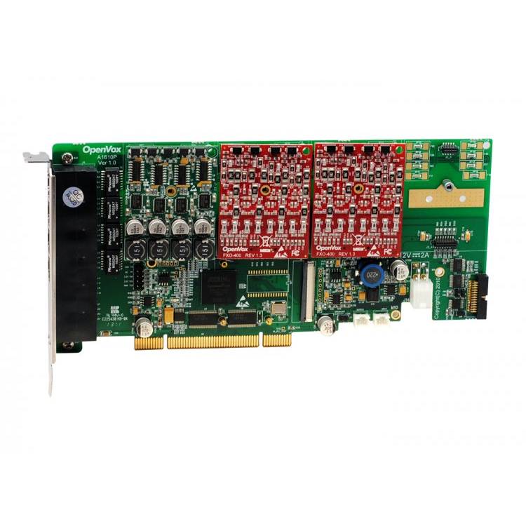 OpenVox A1610P12 16 Port Analog PCI Card 1 FXS400 2 FXO400