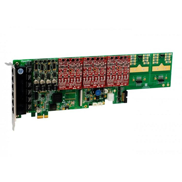 OpenVox A2410E13 24 Port Analog PCI-E Card 1 FXS400 3 FXO400