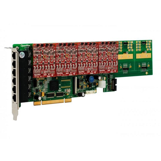 OpenVox A2410P04 24 Port Analog PCI Card 0 FXS400 3 FXO400