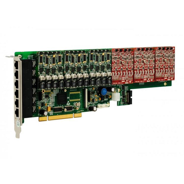 OpenVox A2410P33 24 Port Analog PCI Card 3 FXS400 3 FXO400