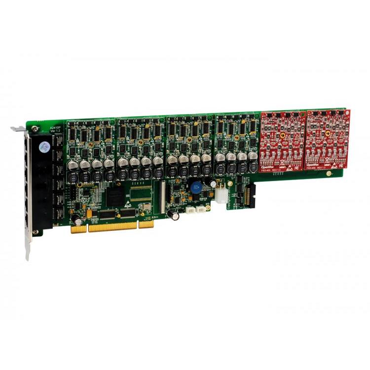 OpenVox A2410P42 24 Port Analog PCI Card 4 FXS400 2 FXO400