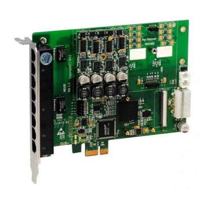 OpenVox A810E10 8 Port Analog PCI-E card base board + 1 FXS400 + 0 FXO400