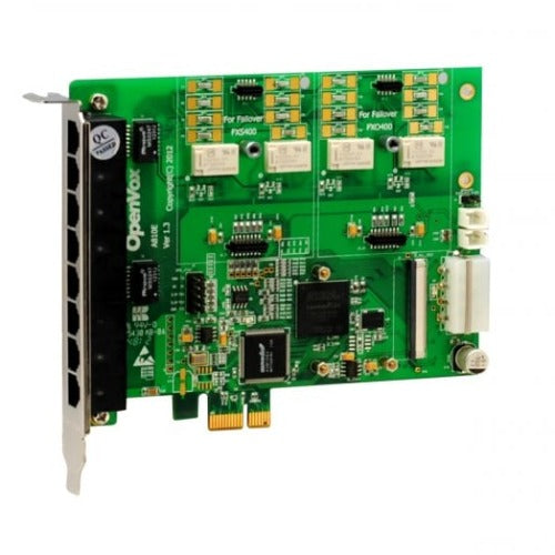 OpenVox A810EF 8 Port Analog PCI-E card base board with failover function