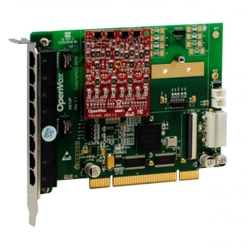 OpenVox A810P01 8 Port Analog PCI card base board 0 FXS400 1 FXO400