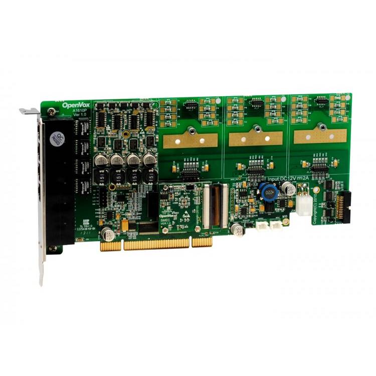 OpenVox AE1610P10 16 Port Analog PCI Card 1 FXS400 0 FXO400 w EC2032