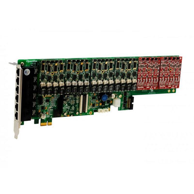 OpenVox AE2410E42 24 Port Analog PCI-E Card 4 FXS400 2 FXO400 w EC2032