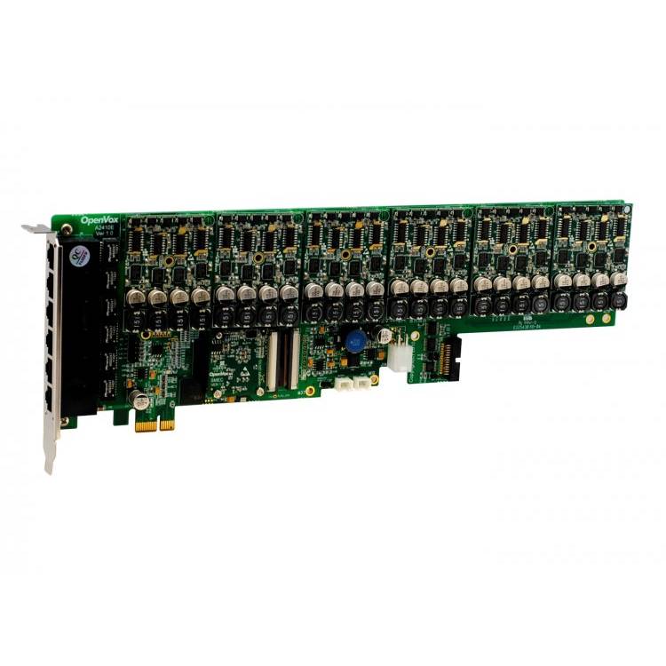 OpenVox AE2410E60 24 Port Analog PCI-E Card 6 FXS400 0 FXO400 w EC2032