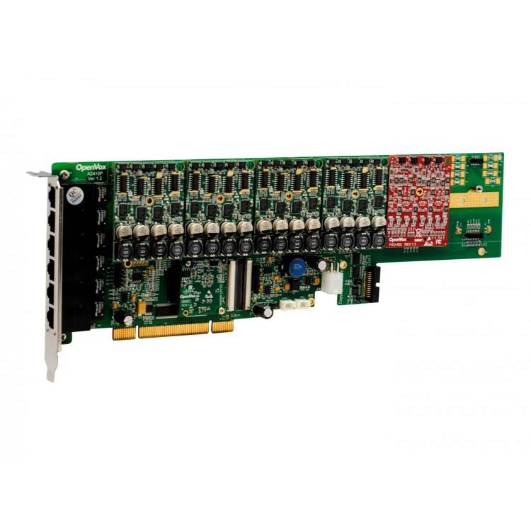 OpenVox AE2410P41 24 Port Analog PCI Card 4 FXS400 1 FXO400 w EC2032