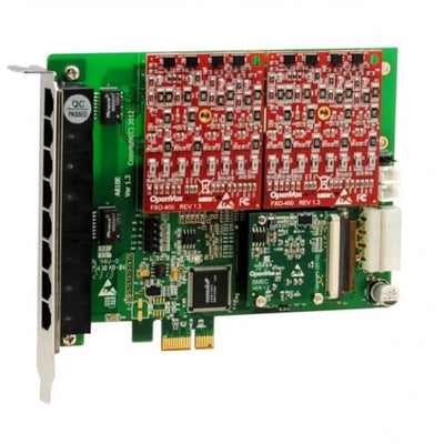 OpenVox AE810E02 8 Port Analog PCI-E card base board 0 FXS400 2 FXO400 w EC2032