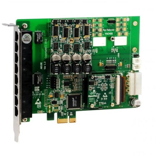 OpenVox AE810EF10 8 Port Analog PCI-E card 1 FXS400 0 FXO400 w Failover & EC2032