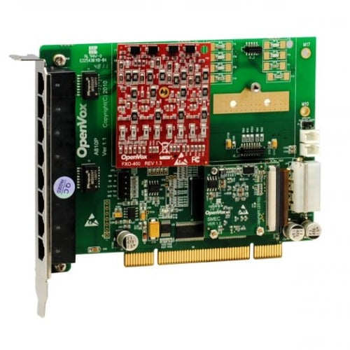 OpenVox AE810P01 8 Port Analog PCI card base board 0 FXS400 1 FXO400 w EC2032