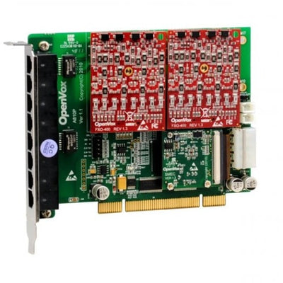 OpenVox AE810P02 8 Port Analog PCI card base board 0 FXS400 2 FXO400 w EC2032