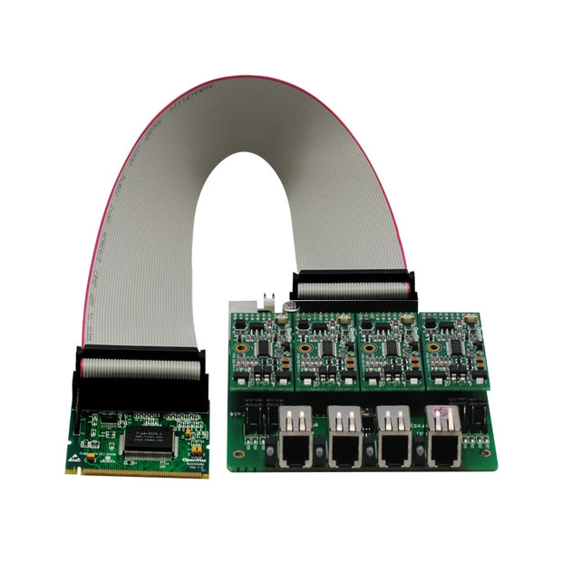 OpenVox A400M40 4 Port Analog Mini-PCI card + 4 FXS + 0 FXO