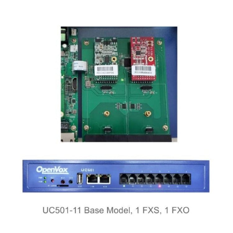 UC501-11 FreePBX Mini UC  IP PBX 800 Ext 300 Calls 1 FXS 1 FXO