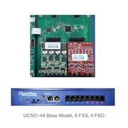 UC501-44 FreePBX Mini UC  IP PBX 800 Ext 300 Calls 4 FXS 4 FXO