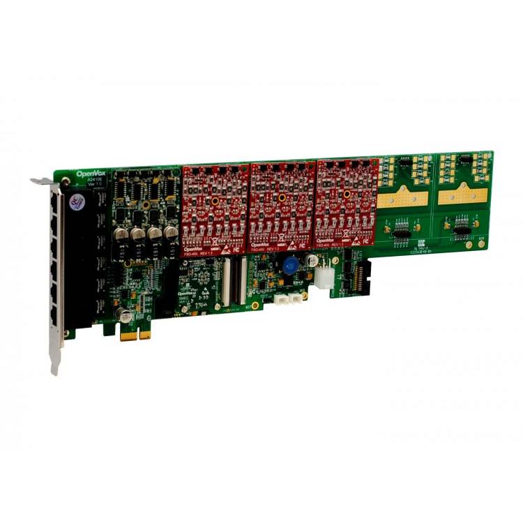 OpenVox AE2410E 24 Ports PCI-E Series Cards with Echo Cancellation